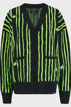 Beetlejuice Beetlejuice Beetlejuice Intarsia Cardigan