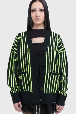 Beetlejuice Beetlejuice Beetlejuice Intarsia Cardigan