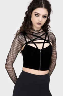 Bite Me Fishnet Bolero [B]