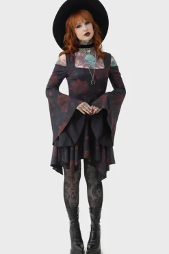 Blood Rose Mini Dress