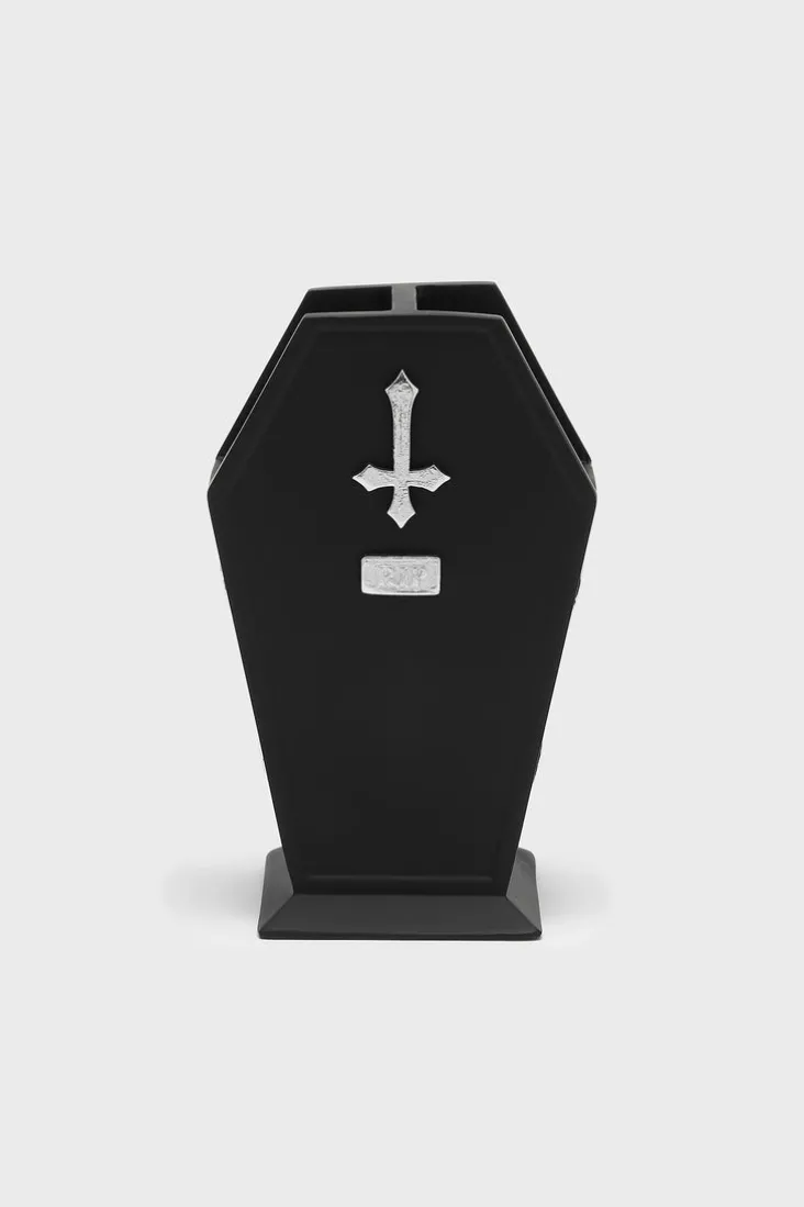 Coffin Brush Holder