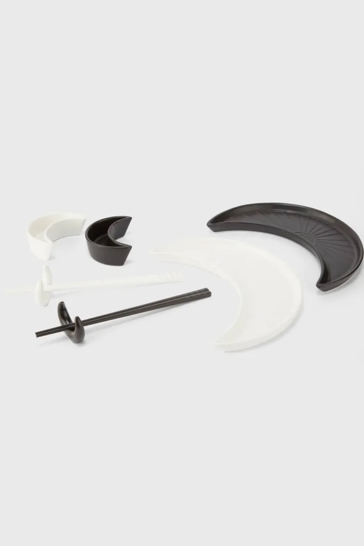 Crescent Sushi Plate Set