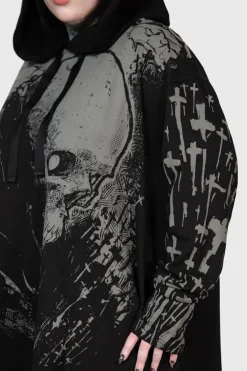 Cross The Bear Longline Hoodie