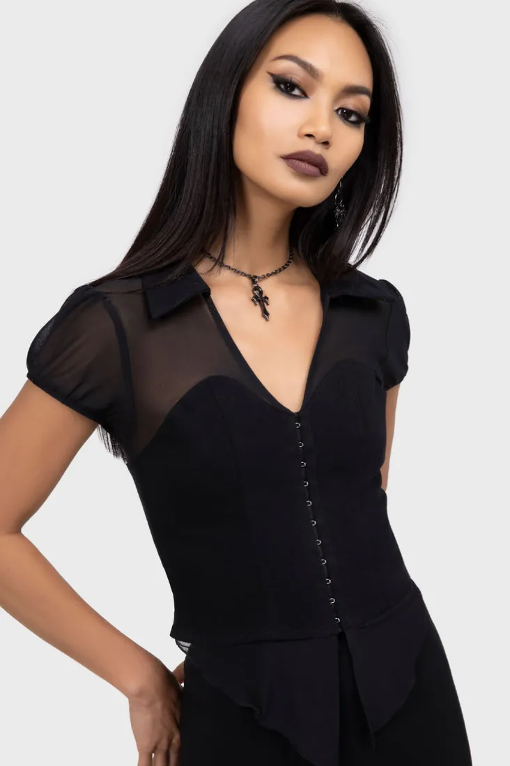 Cryptic Cora Top