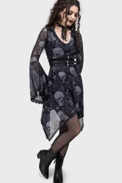 Death's Head Skater Dress