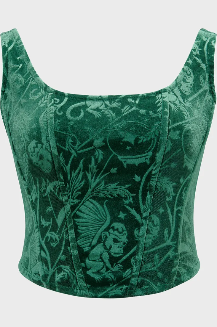 Emerald Envy Corset Top