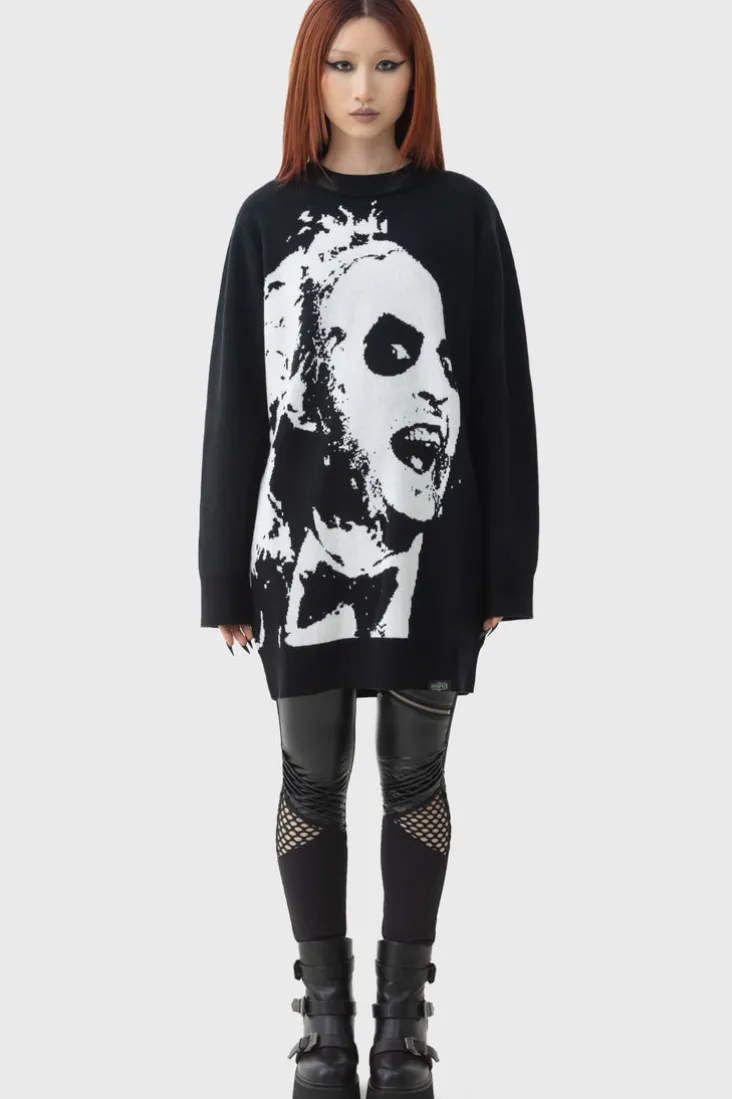 Ghost With The Most Intarsia Sweater