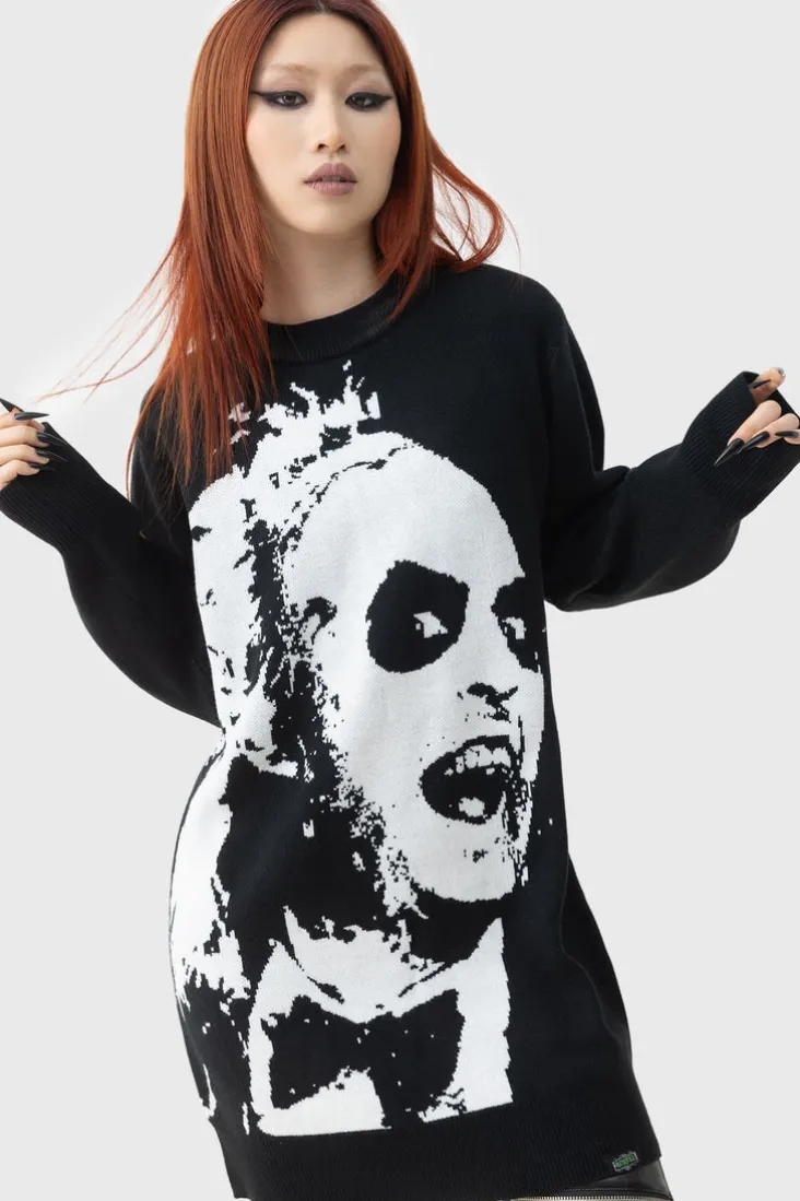 Ghost With The Most Intarsia Sweater