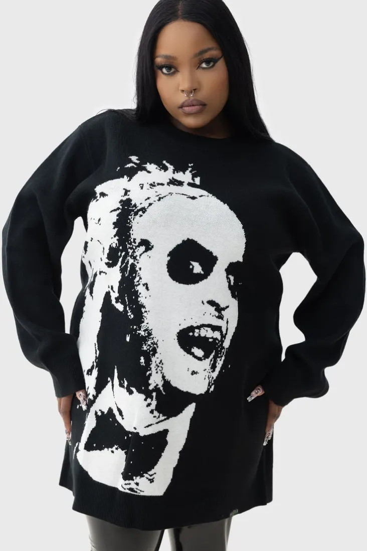 Ghost With The Most Intarsia Sweater