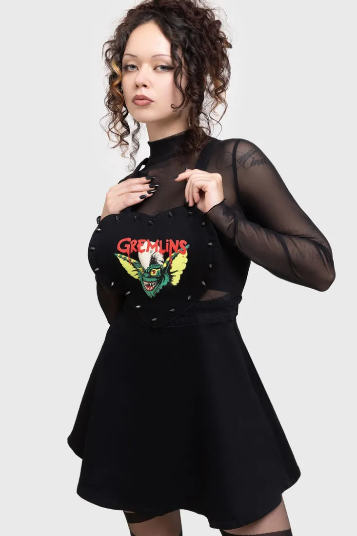 Gremlin Stripe Pinafore Dress