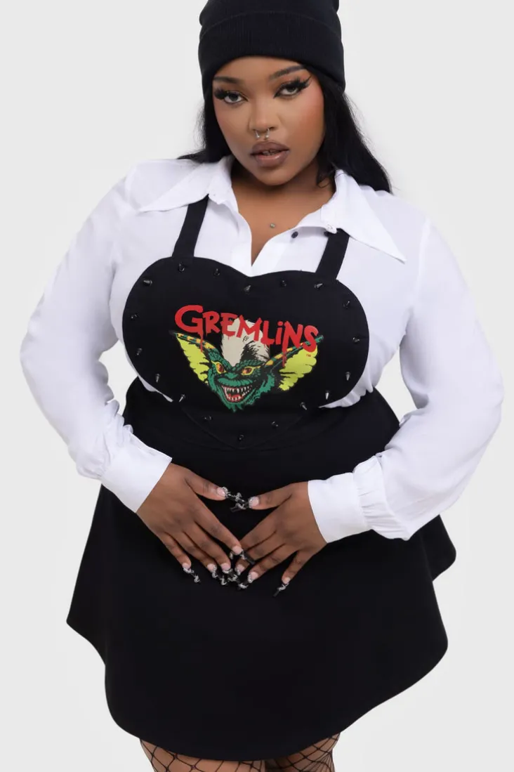Gremlin Stripe Pinafore Dress