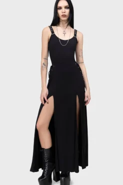 Hellverina Split Maxi Skirt