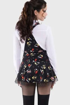 It's Time To Play Pinafore Dress
