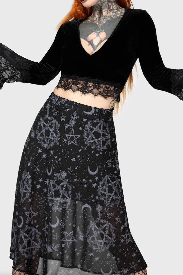 Luella Bias Midi Skirt