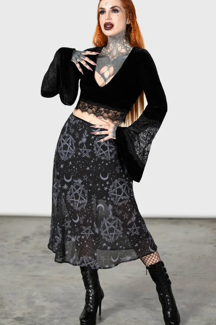 Luella Bias Midi Skirt