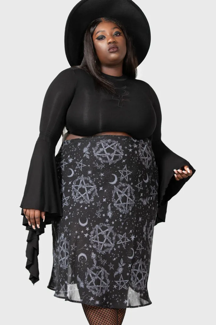 Luella Bias Midi Skirt
