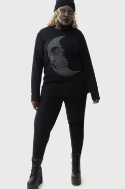 Lunar Crescent Long Sleeve Top