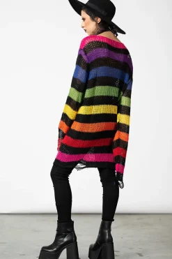 Over The Rainbow Knit Sweater