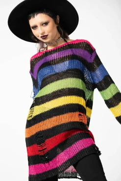 Over The Rainbow Knit Sweater
