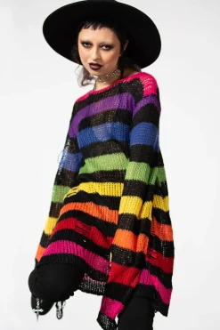 Over The Rainbow Knit Sweater