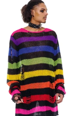 Over The Rainbow Knit Sweater