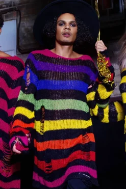 Over The Rainbow Knit Sweater