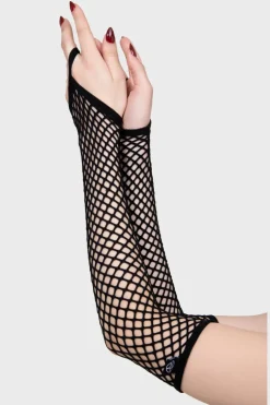 Possess Me Fishnet Gloves [B]
