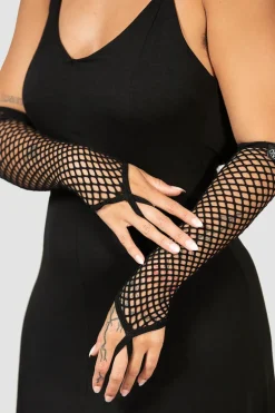Possess Me Fishnet Gloves [B]