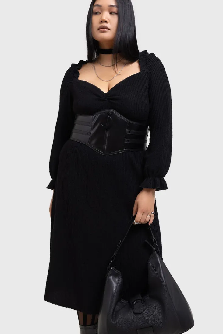 Shadow Weave Maxi Dress