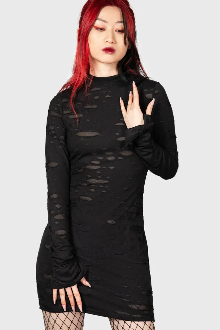 Sinners Glimmer Long Sleeve Dress