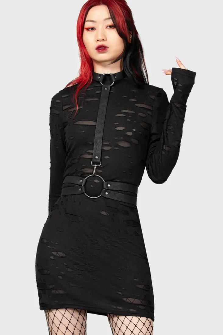 Sinners Glimmer Long Sleeve Dress
