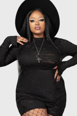 Sinners Glimmer Long Sleeve Dress