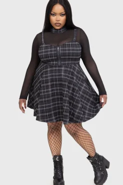 Tartan Riot Dress [GREY]