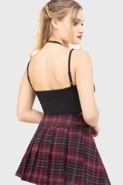 Tartan Riot Skirt [BURGUNDY]