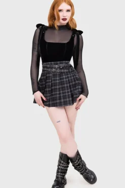 Tartan Riot Skirt [GREY]