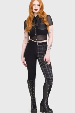 Tartan Riot Trousers [GREY]