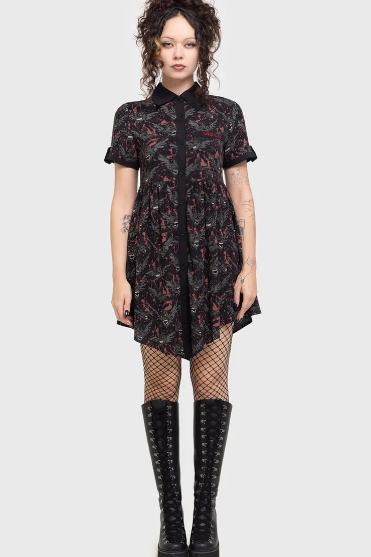 The Gremlins Are Coming Shirt Dress