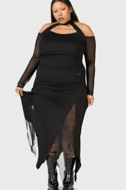The Grimmer The Better Midi Skirt